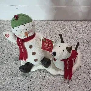 Hallmark Accents 204 Hallmark Jingle Pals Snowman Dog Animated